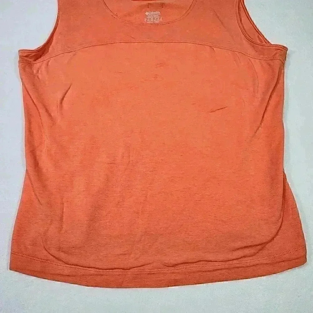 Columbia Womens Lightweight‎ Tank XL Peach Front Lined Workout Yoga Sports - Picture 4 of 14